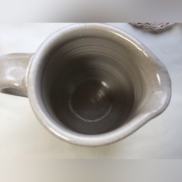2006 Artisan Pottery Creamer Pitcher Glazed Stoneware 4.75” - Picture 6 of 9
